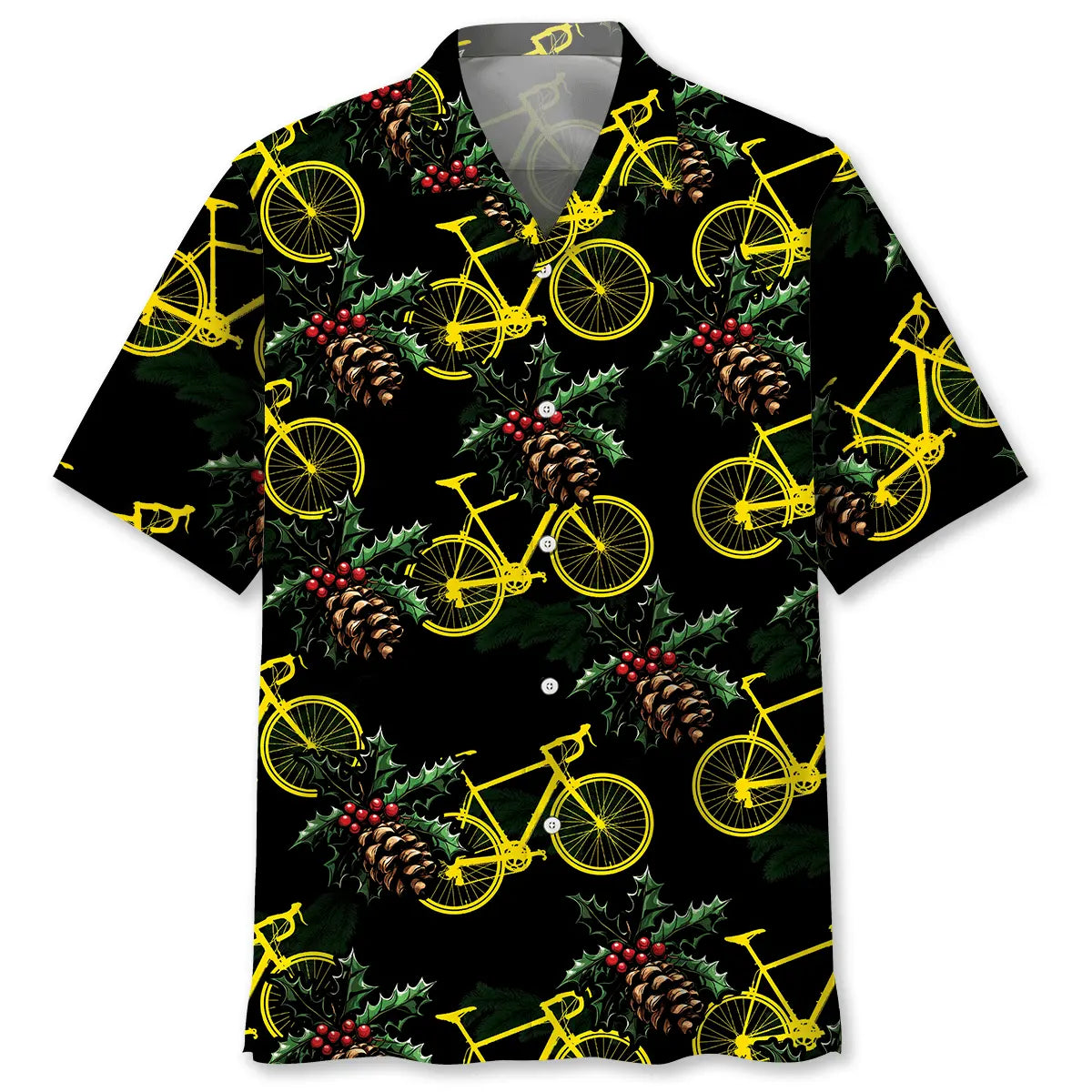 Cycling Holly Hawaiian Shirt For Summer Vacation, Beach Travel, And Casual Wear