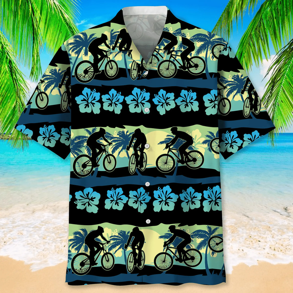 Cycling Nature Beach Hawaiian Shirt For Beach Days, Weekend Events, And Thoughtful Gift Giving
