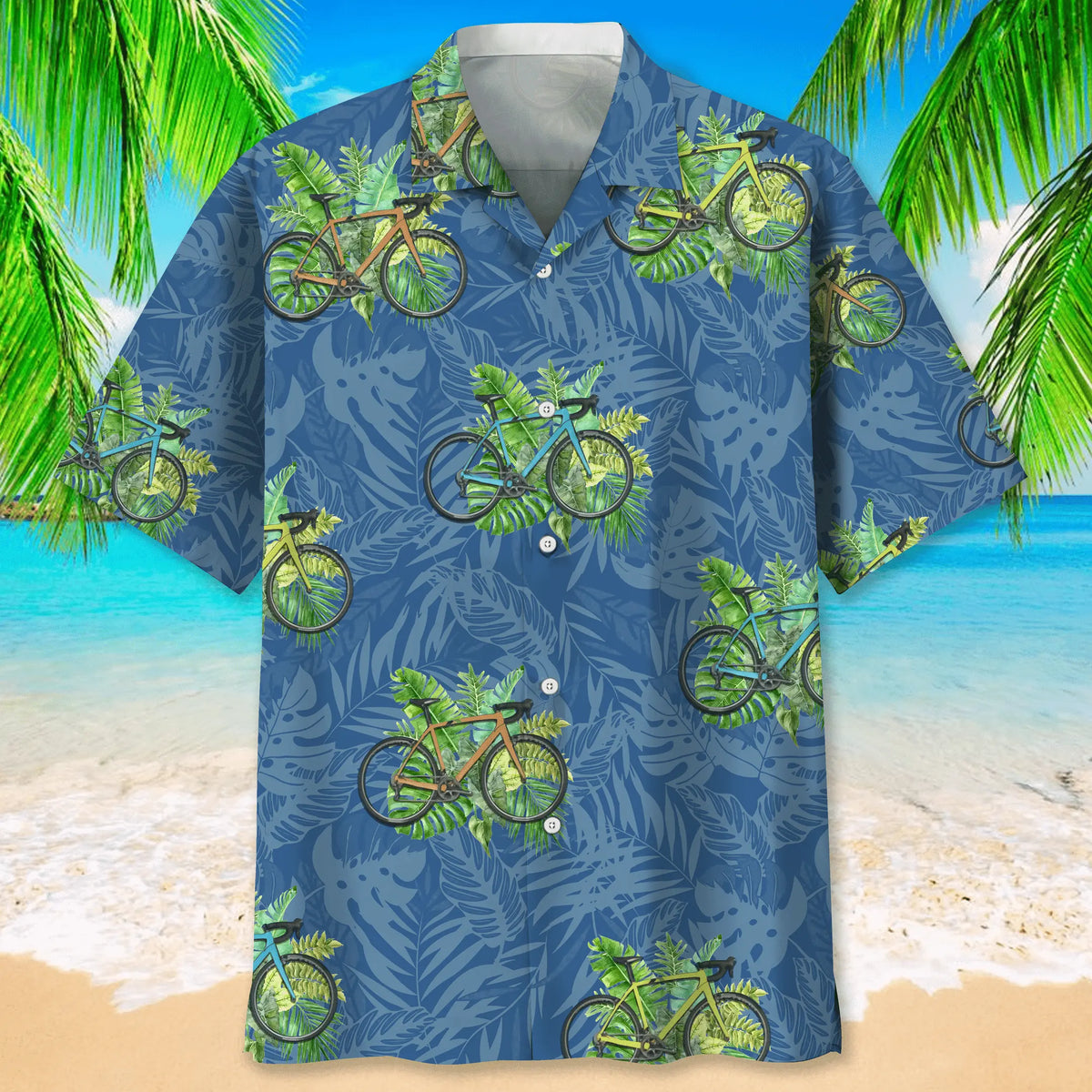 Cycling Nature Hawaiian Shirt For Beach Days, Weekend Events, And Thoughtful Gift Giving