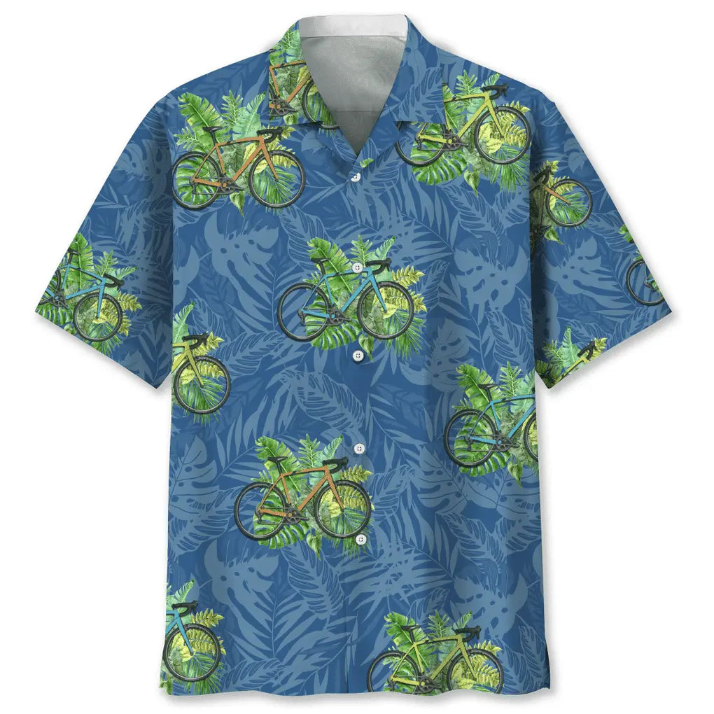 Cycling Nature Hawaiian Shirt For Beach Days, Weekend Events, And Thoughtful Gift Giving