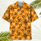 Cycling Orange Hawaiian Shirt For Island Vacations, Resort Wear, And Relaxed Seasonal Style