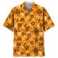 Cycling Orange Hawaiian Shirt For Island Vacations, Resort Wear, And Relaxed Seasonal Style
