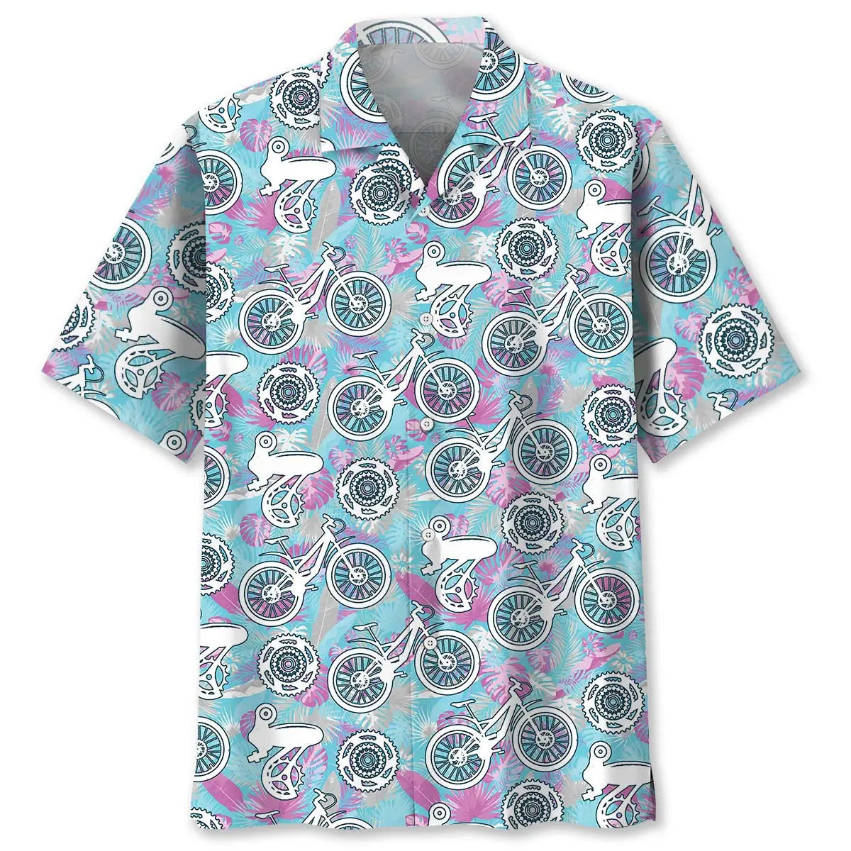 Tropical Cycling Parts Hawaiian Shirt For Resort Trips, Coastal Parties, And Warm Weather Style