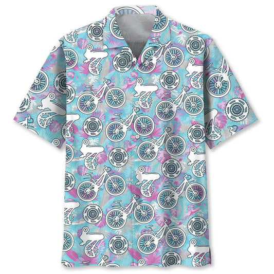 Tropical Cycling Parts Hawaiian Shirt For Resort Trips, Coastal Parties, And Warm Weather Style