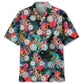Tropical Cycling Hawaiian Shirt For Active Holidays, Resort Trips, And Warm Weather Gatherings