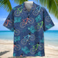 Tropical Cycling Hawaiian Shirt For Active Holidays, Resort Trips, And Warm Weather Gatherings
