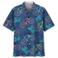 Tropical Cycling Hawaiian Shirt For Active Holidays, Resort Trips, And Warm Weather Gatherings