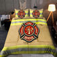 Strong Firefighter Coat Bedding Cover For Firefighter Bedroom Decor