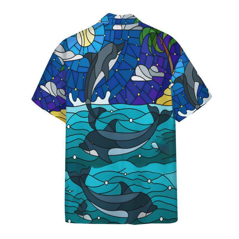 Dolphin Ocean Biology Sea Hawaiian Shirt For Beach Parties And Weekend Getaways