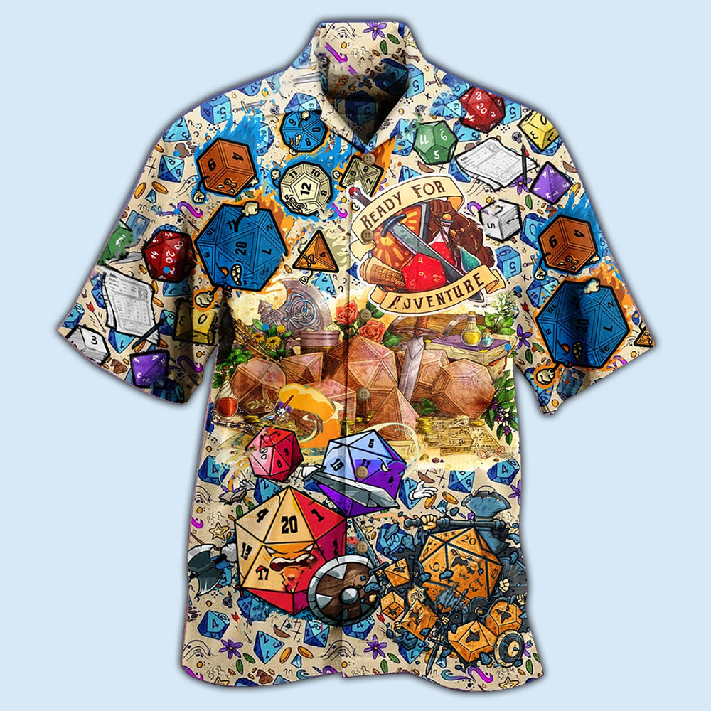 Tabletop Dice Twinkle Ready Adventure Hawaiian Shirt For Summer Events And Casual Outdoor Wear