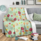 Colorful Easter Egg Pattern Flannel Blanket For Cozy Bedroom Sofa Decor