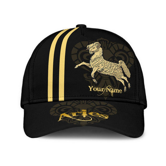 Aries Custom All Over Print Classic Cap For Coastal Trips Outdoor Activities And Gift Giving