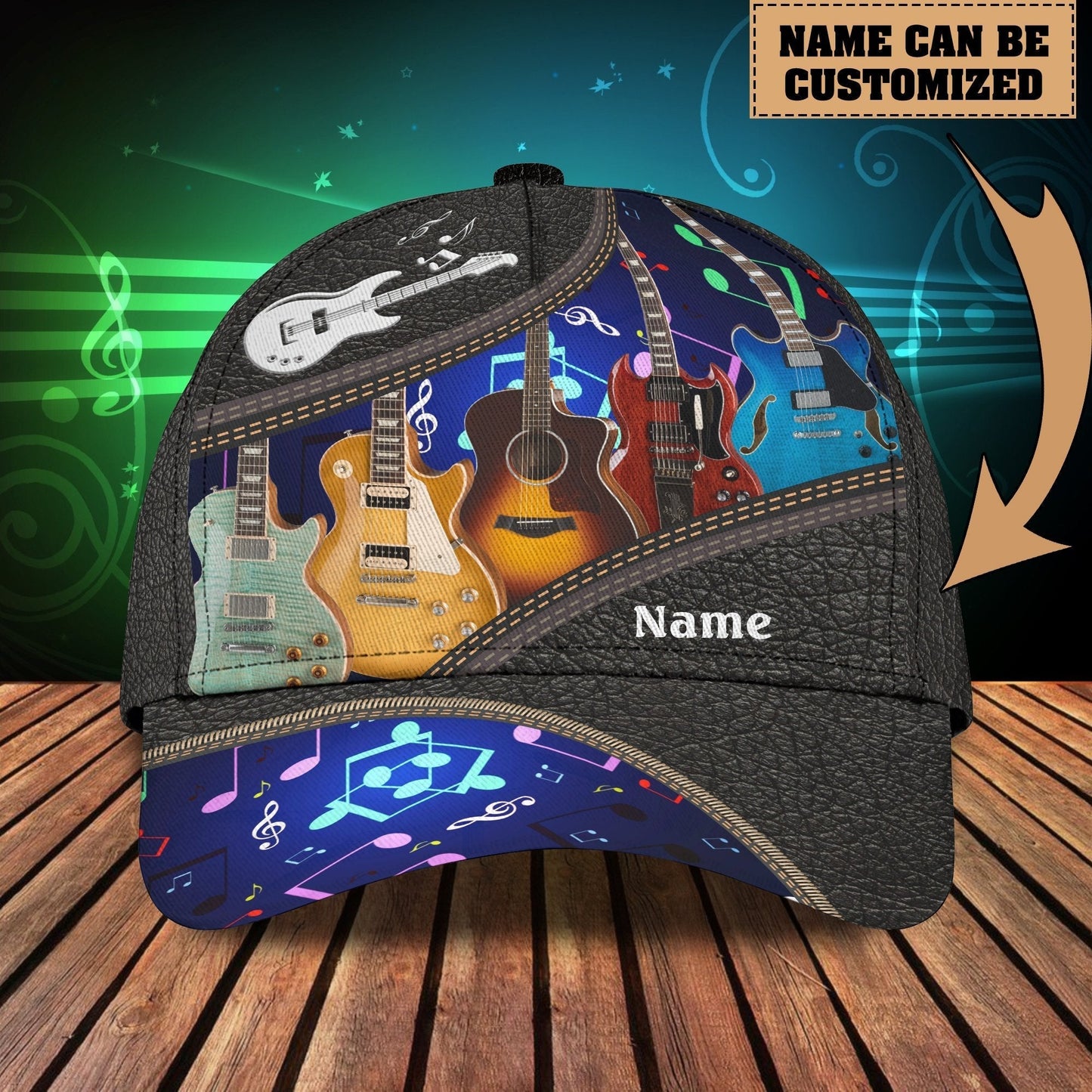 Guitar Classic Cap For Vacation Style Outdoor Activities And Daily Comfort