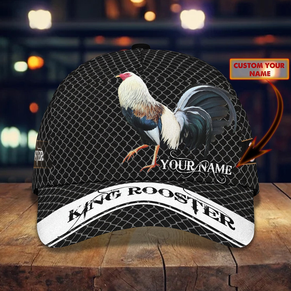 Personalized Rooster Farm Classic Cap For Everyday Wear Vacations And Seasonal Activities