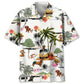 Funny Dachshund Beach Hawaiian Shirt For Summer Vacation, Beach Travel, And Casual Wear