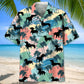 Dachshund Coconut Palm Hawaiian Shirt For Nature Fans, Resort Trips, And Comfortable Warm Weather Wear