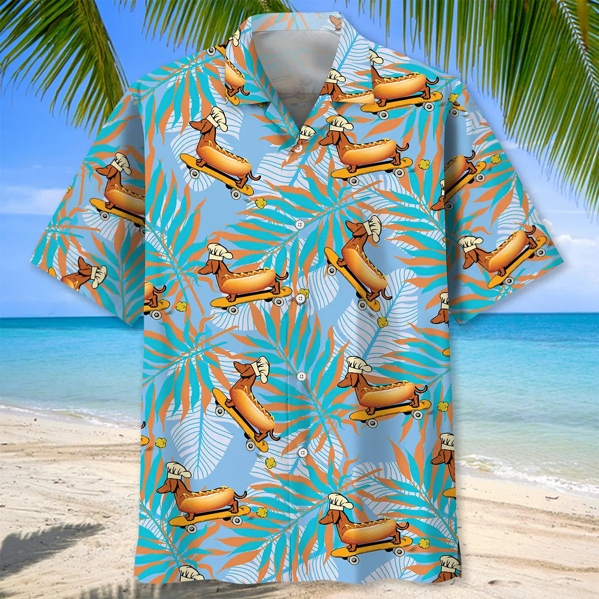 Funny Dachshund Hawaiian Shirt For Nature Fans, Resort Trips, And Comfortable Warm Weather Wear