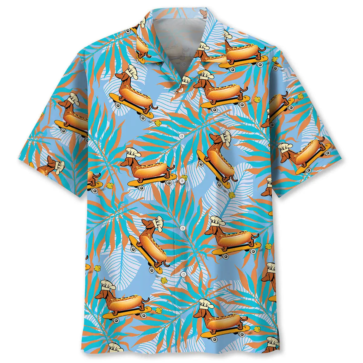 Funny Dachshund Hawaiian Shirt For Nature Fans, Resort Trips, And Comfortable Warm Weather Wear