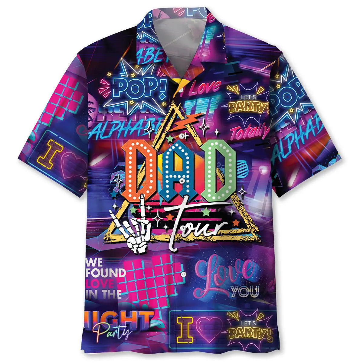 Dad Tour The Fatherhood Hawaiian Shirt For Beach Travel And Easygoing Fashion