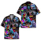 Neon Island Bowling Cat Aloha Hawaiian Shirt For Island Vacations, Resort Wear, And Relaxed Seasonal Style