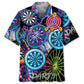 Neon Dart Hawaiian Shirt For Resort Trips, Coastal Parties, And Warm Weather Style