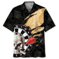 Dart Skull Hawaiian Shirt For Outdoor Adventures, Coastal Travel, And Comfortable Casual Style