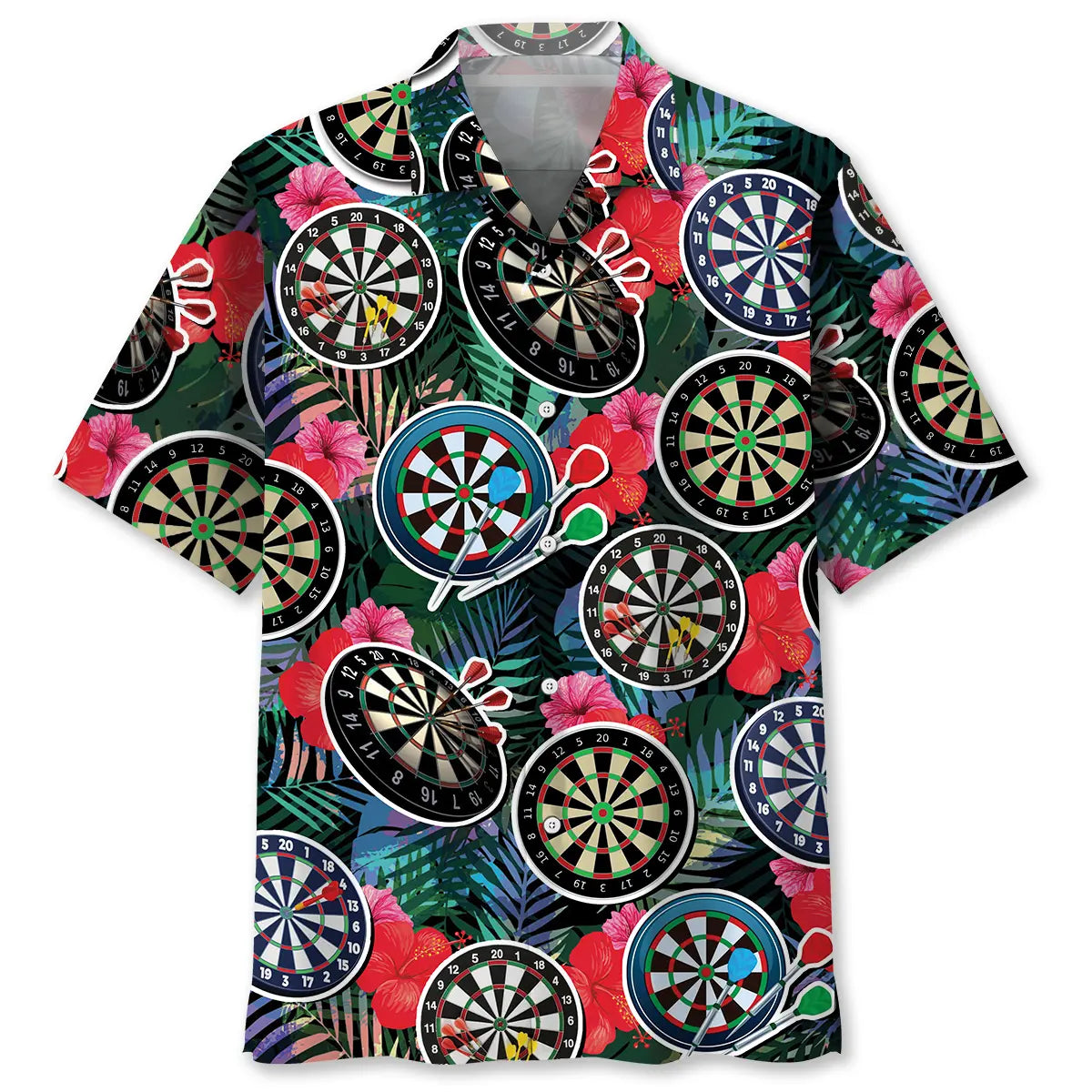 Tropical Dart Hawaiian Shirt For Sports Fans, Summer Outings, And Relaxed Vacation Wear