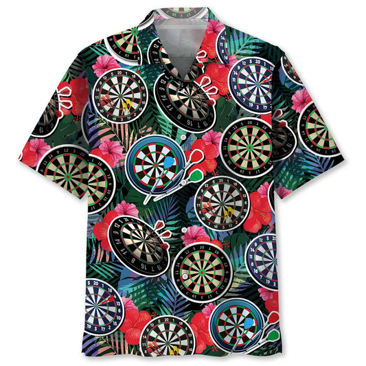 Tropical Dart Hawaiian Shirt For Sports Fans, Summer Outings, And Relaxed Vacation Wear