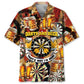 Hawaiian Shirt / Adults / S Darts And Beer That's Why I'm Here Hawaiian Shirt