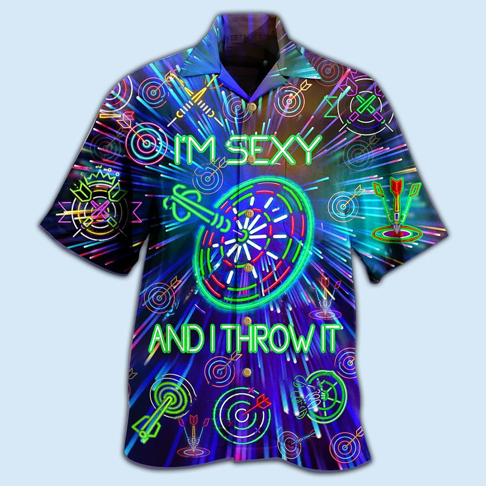 Darts Sexy Throw Hawaiian Shirt Design View For Casual Summer Styling