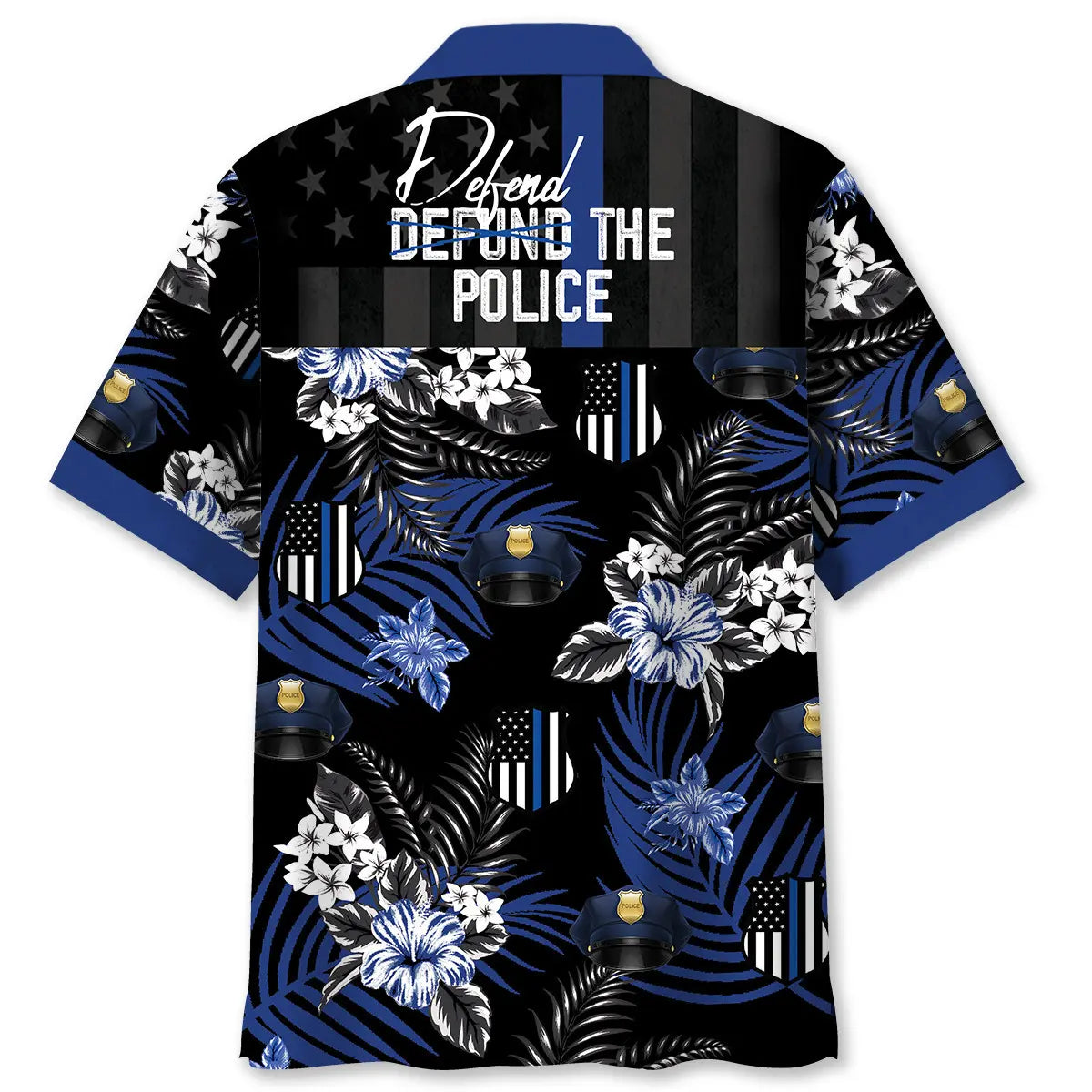 Police Service Support Hawaiian Shirt For Cruise Journey, Resort Escape, And Relaxed Summer Style