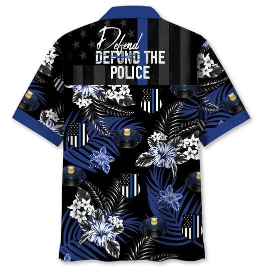 Police Service Support Hawaiian Shirt For Cruise Journey, Resort Escape, And Relaxed Summer Style