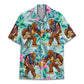 American Island Bigfoot Flag Aloha Hawaiian Shirt For Resort Trips, Coastal Parties, And Warm Weather Style