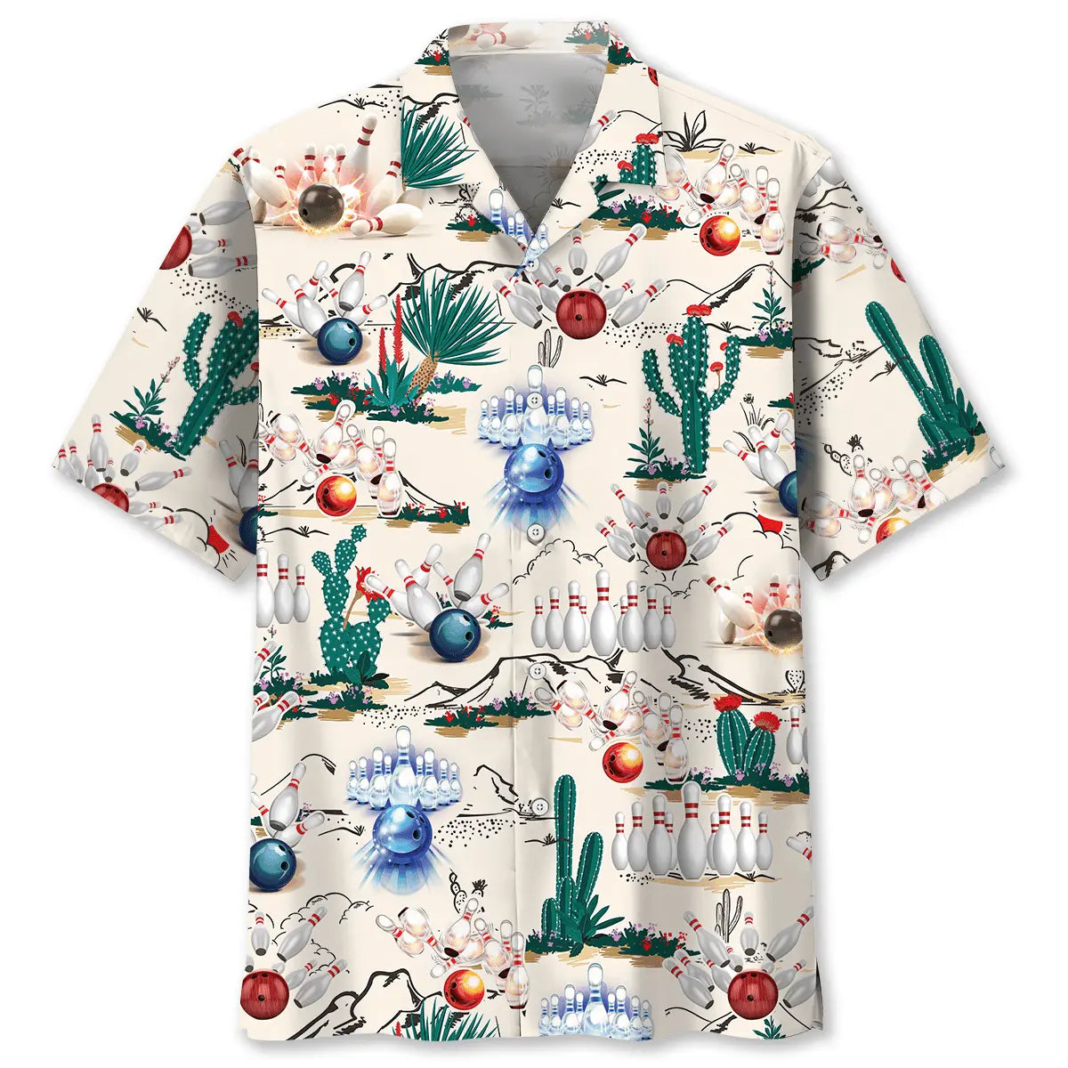 Desert Bowling Hawaiian Shirt For Beach Days, Summer Outings, And Thoughtful Gift Giving