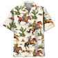 Desert Cowboy Bucking Hawaiian Shirt For Coastal Festival, Family Vacation, And Summer Party Style