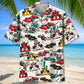 Desert Open Wheel Racing Car Hawaiian Shirt For Racing Fans, Summer Outings, And Relaxed Vacation Wear