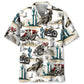 Desert Flat Track Bike Racing Hawaiian Shirt For Tropical Holidays, Outdoor Gatherings, And Everyday Comfort