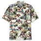 Summer Desert Palm Tree Wrestling Hawaiian Shirt For Summer Vacation, Beach Travel, And Casual Wear