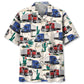 Desert Trucker Hawaiian Shirt For Poolside Gathering, Cruise Journey, And Relaxed Resort Style