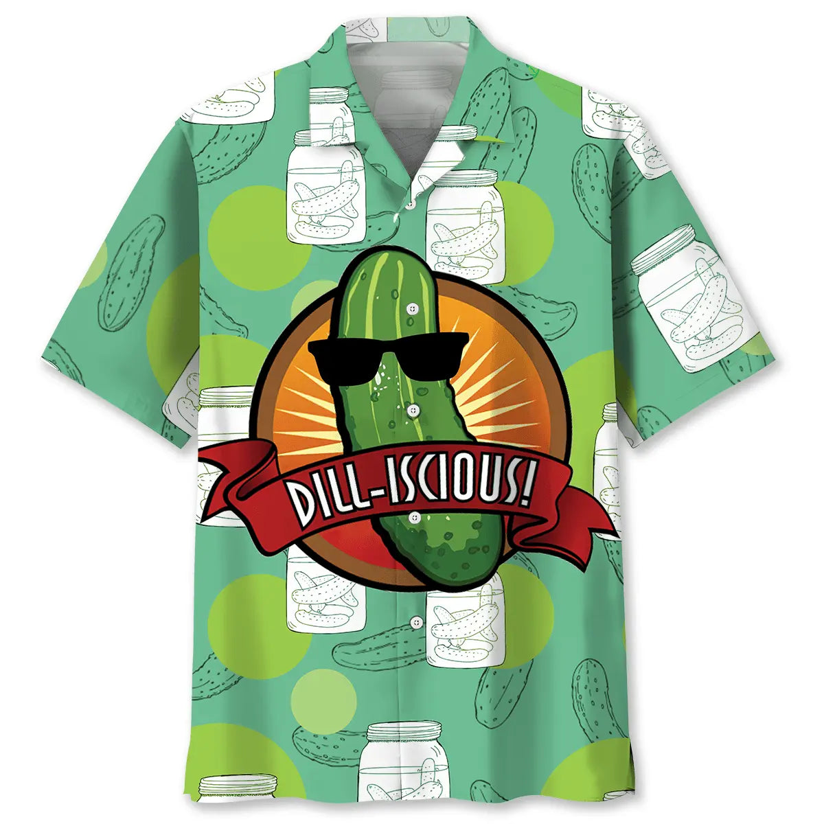 Dill Pickle Humor Hawaiian Shirt For Island Vacations, Resort Wear, And Relaxed Seasonal Style