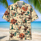 Dinosaur Desert Hawaiian Shirt For Tropical Holidays, Outdoor Gatherings, And Everyday Comfort