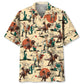 Dinosaur Desert Hawaiian Shirt For Tropical Holidays, Outdoor Gatherings, And Everyday Comfort