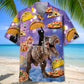 Dinosaur Pizza Cat Hawaiian Shirt For Tropical Retreat, Seasonal Celebration, And Summer Party Style