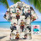 Dirt Bike Desert Personalized Photo Hawaiian Shirt For Beach Days, Summer Outings, And Thoughtful Gift Giving