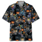 Halloween Dirt Bike Hawaiian Shirt For Resort Trips, Coastal Parties, And Warm Weather Style