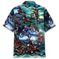 Halloween Dirt Bike Race Track Hawaiian Shirt For Beach Days, Summer Outings, And Thoughtful Gift Giving