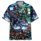 Hawaiian Shirt / Adults / S Dirt Bike Halloween Race Track Hawaiian Shirt