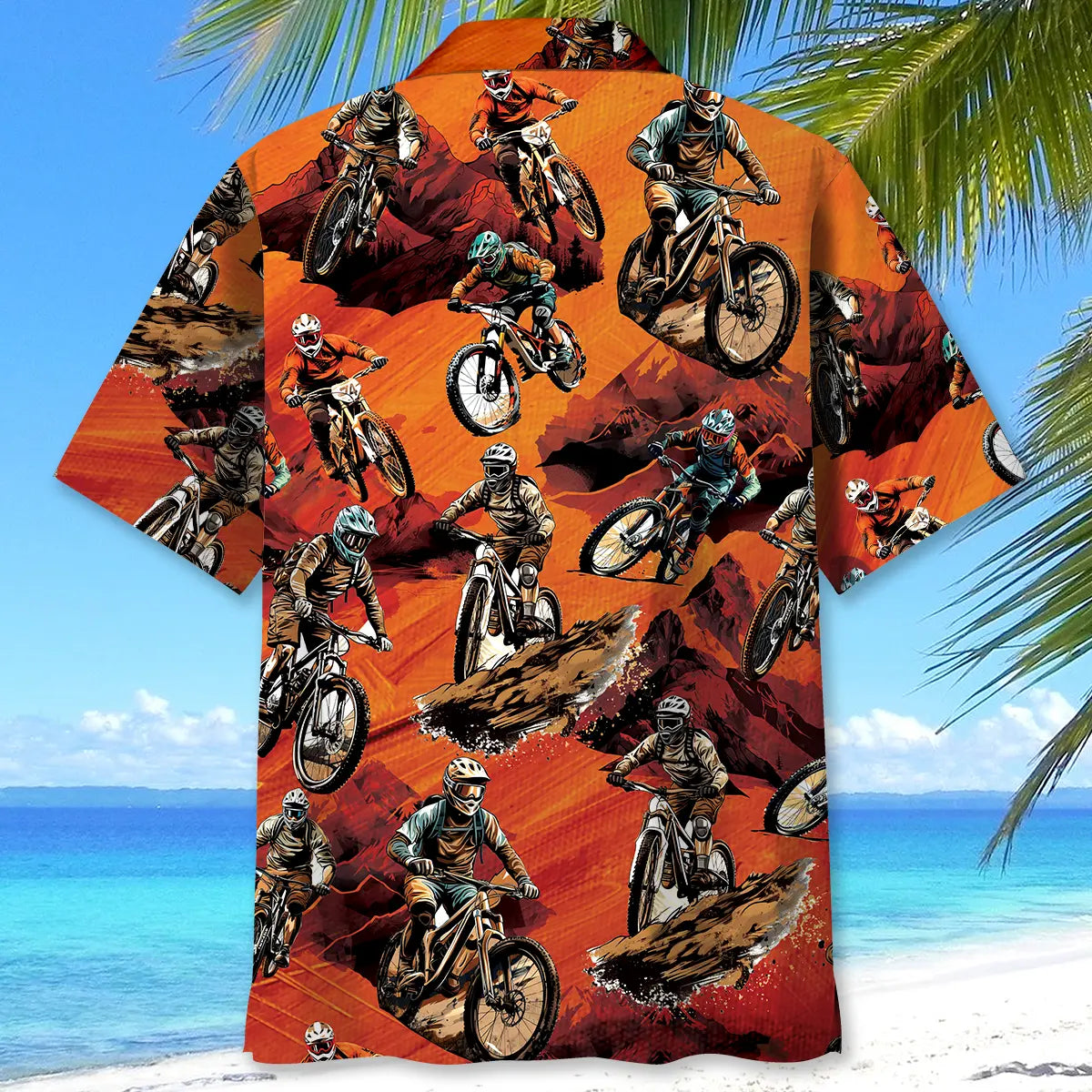 Dirt Mountain Bike Racing Hawaiian Shirt For Beach Days, Summer Outings, And Thoughtful Gift Giving
