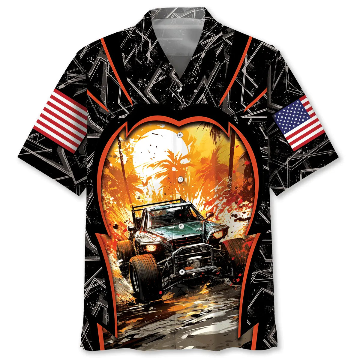 Dirt Track Quarter Midget Car Racing Hawaiian Shirt For Beach Days, Summer Outings, And Thoughtful Gift Giving