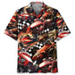 Dirt Track Racing Sprint Car Hawaiian Shirt For Resort Holiday, Warm Weather Outing, And Coastal Style